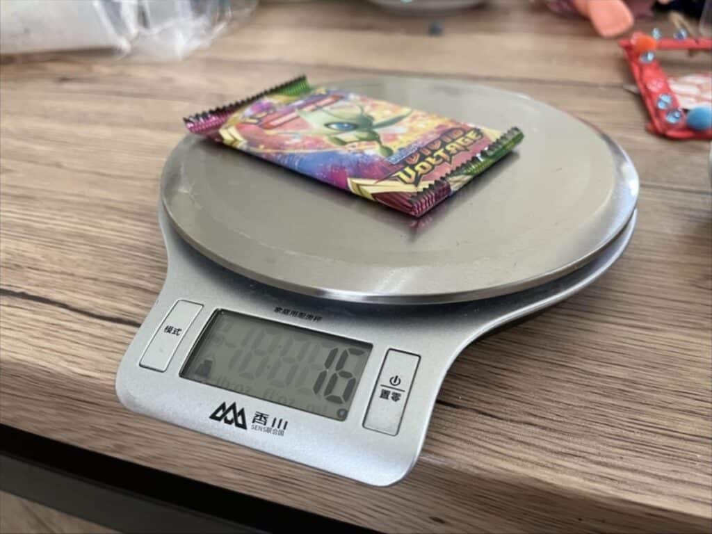 How to Weigh Pokemon Packs